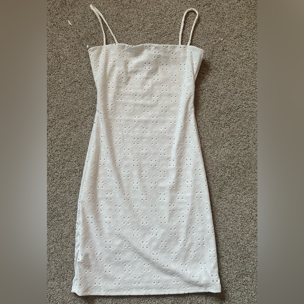 Windsor White Textured Mini Dress